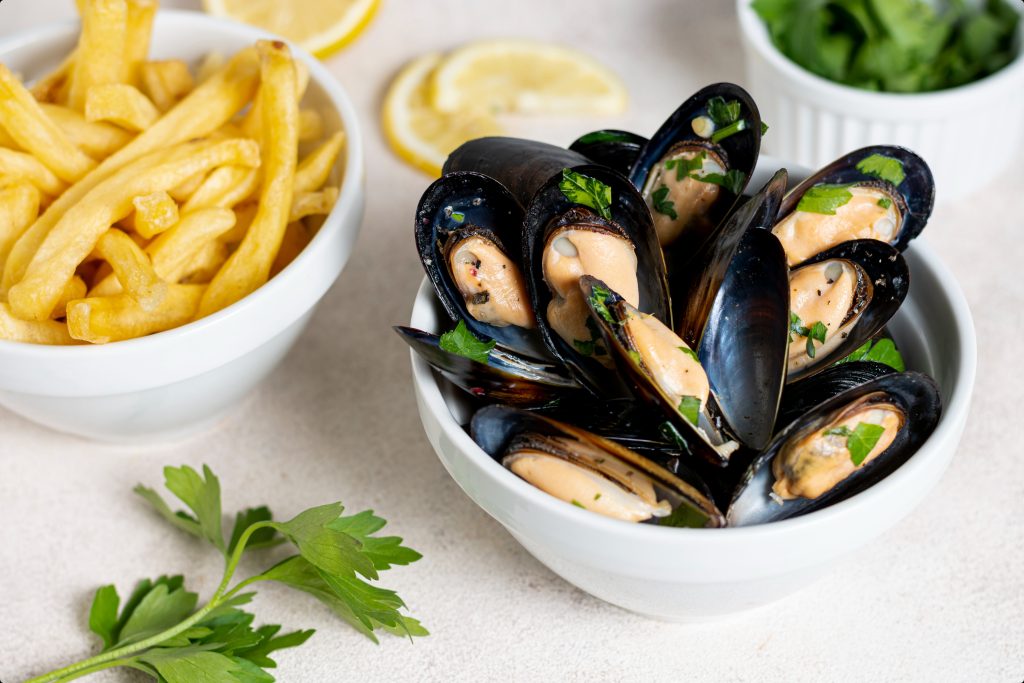 cook Moules-Frites food